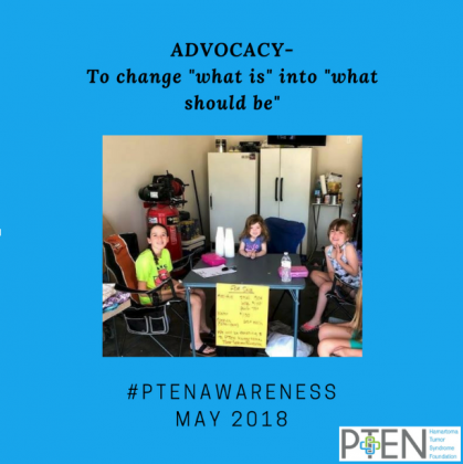 PTEN Advocacy Awareness Month Graphic